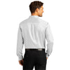 Port Authority Men's White Long Sleeve SuperPro React Twill Shirt