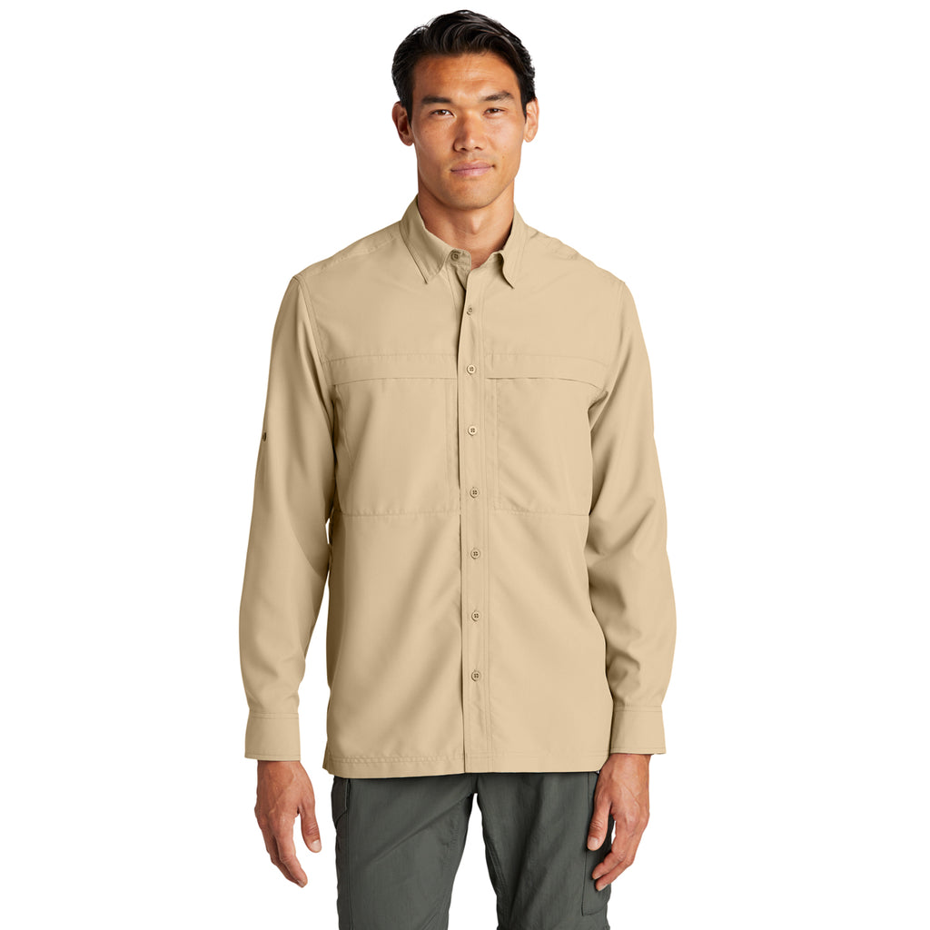 Port Authority Men's Oat Long Sleeve UV Daybreak Shirt