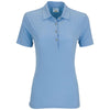 Greg Norman Women's Blue Stream X-Lite 50 Solid Woven Polo