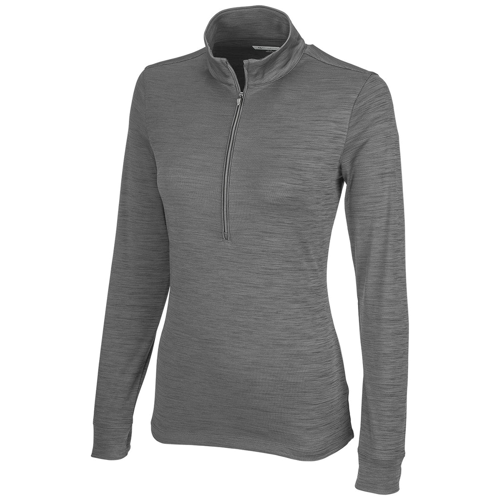 Greg Norman Women's Dark Heather Utility 1/4 Zip Pullover