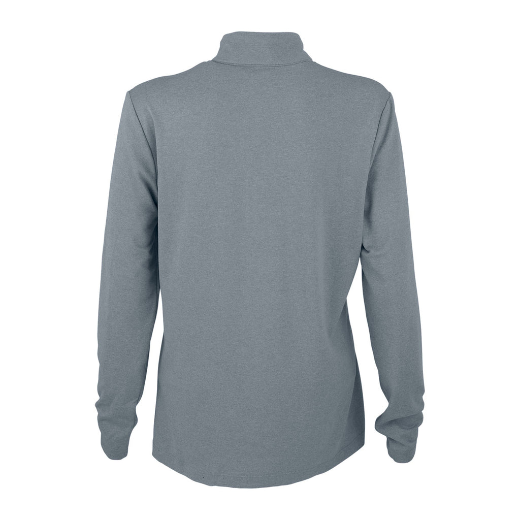 Greg Norman Women's Grey Heather Heathered 1/2-Zip