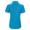 Greg Norman Women's Atlantic Blue Heather Play Dry Solid Polo