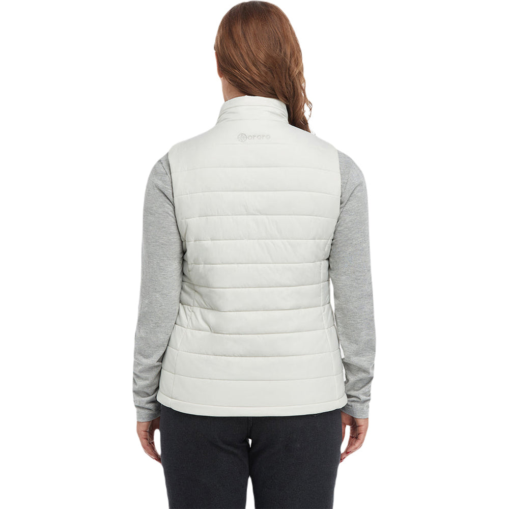 Ororo Women's White Classic Heated Vest