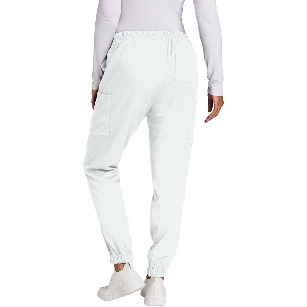 WonderWink Women's White Premiere Flex Jogger Pant