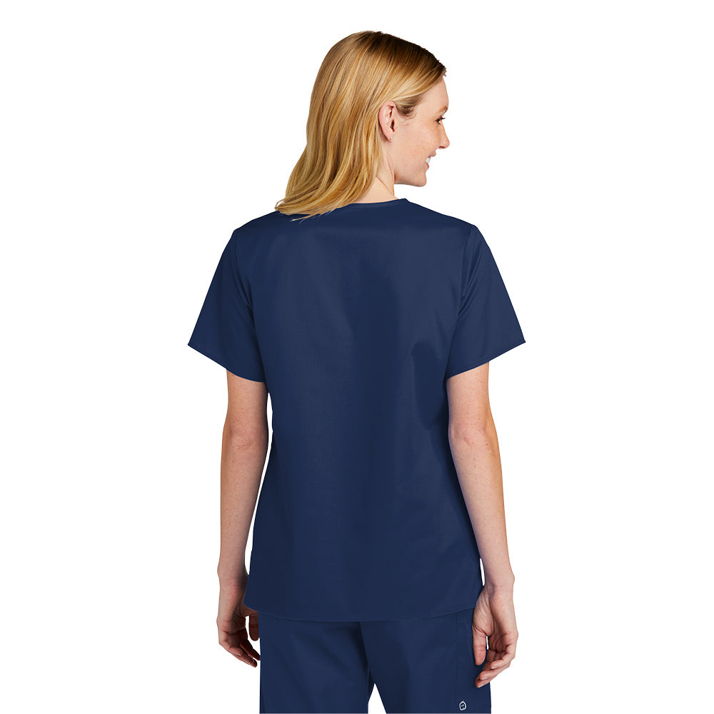 WonderWink Women's Navy WorkFlex V-Neck Top