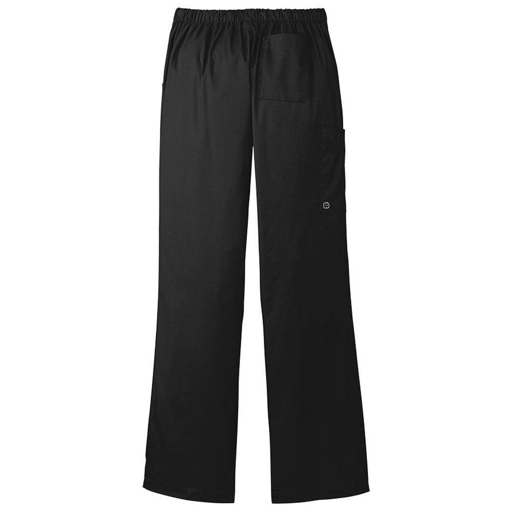 WonderWink Women's Black WorkFlex Flare Leg Cargo Pant