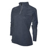 BAW Women's Heather Navy Xtreme Tek Quarter Zip