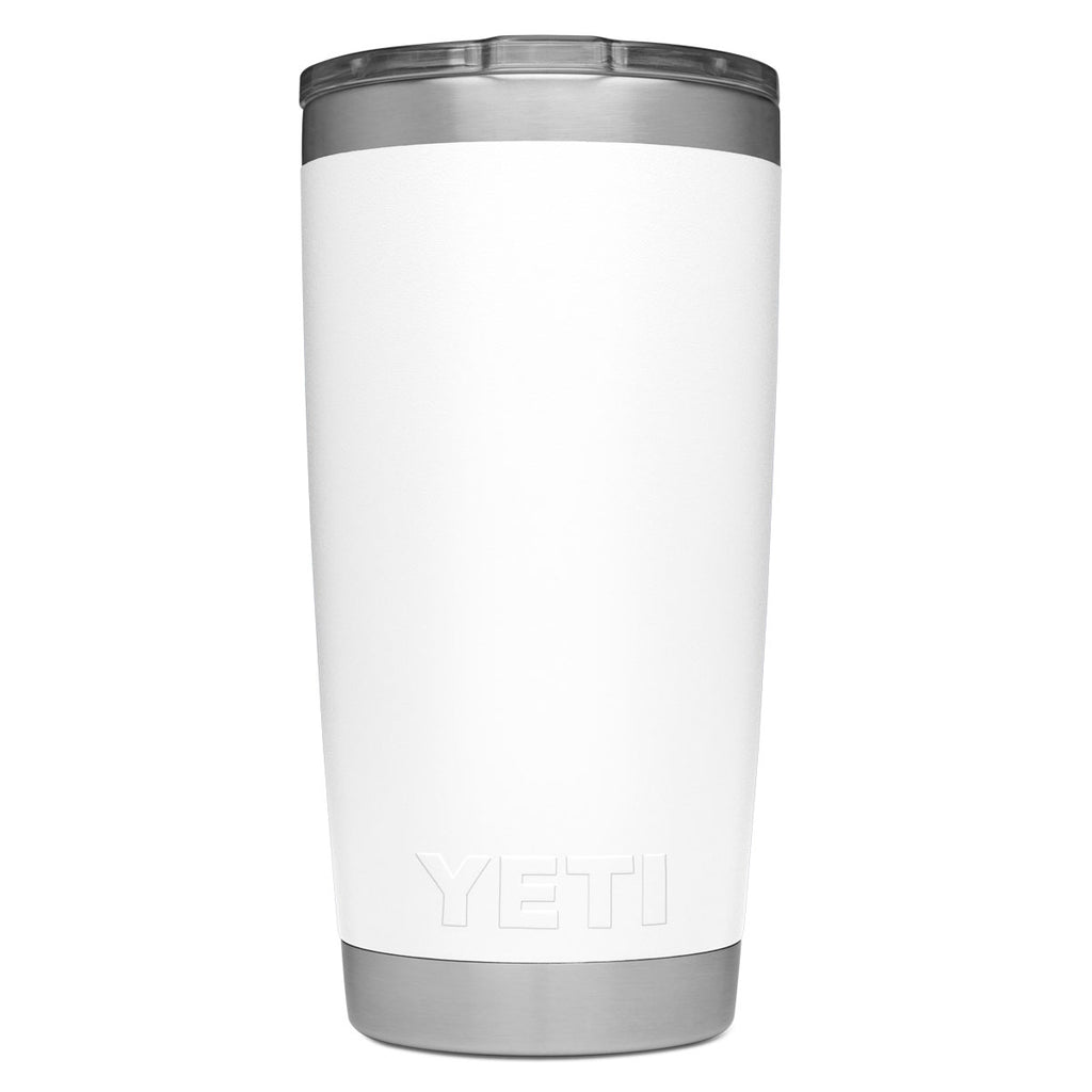 YETI White Rambler-20 oz. Tumbler