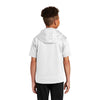 Sport-Tek Youth White Sport-Wick Fleece Short Sleeve Pullover Hoodie