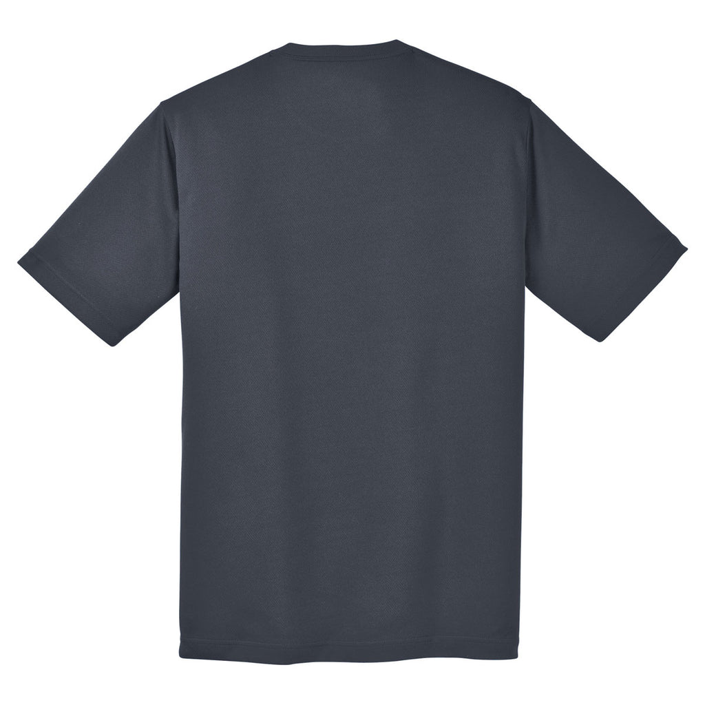 Sport-Tek Youth Graphite Grey PosiCharge RacerMesh Tee