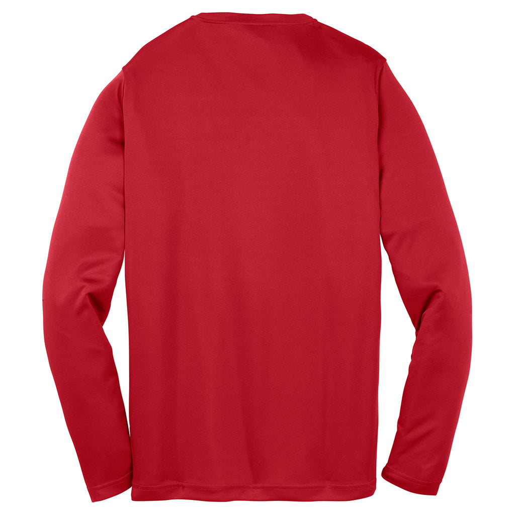 Sport-Tek Youth True Red Long Sleeve PosiCharge Competitor Tee