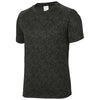 Sport-Tek Youth Black PosiCharge Digi Camo Short Sleeve Tee