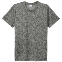 Sport-Tek Youth Grey Concrete PosiCharge Digi Camo Short Sleeve Tee