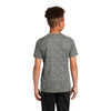 Sport-Tek Youth Grey Concrete PosiCharge Digi Camo Short Sleeve Tee