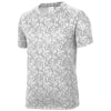 Sport-Tek Youth White PosiCharge Digi Camo Short Sleeve Tee