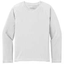 Sport-Tek Youth White Long Sleeve Rashguard Tee