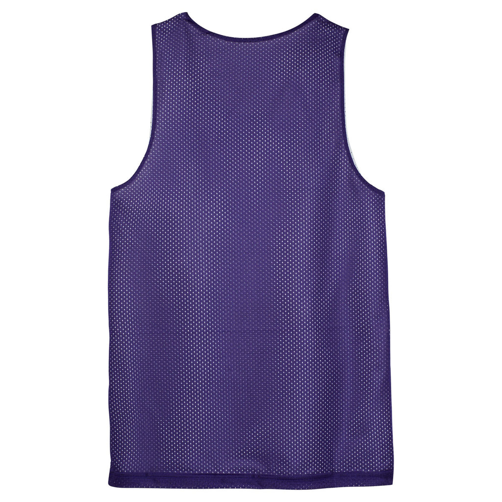 Sport-Tek Youth Purple PosiCharge Classic Mesh Reversible Tank