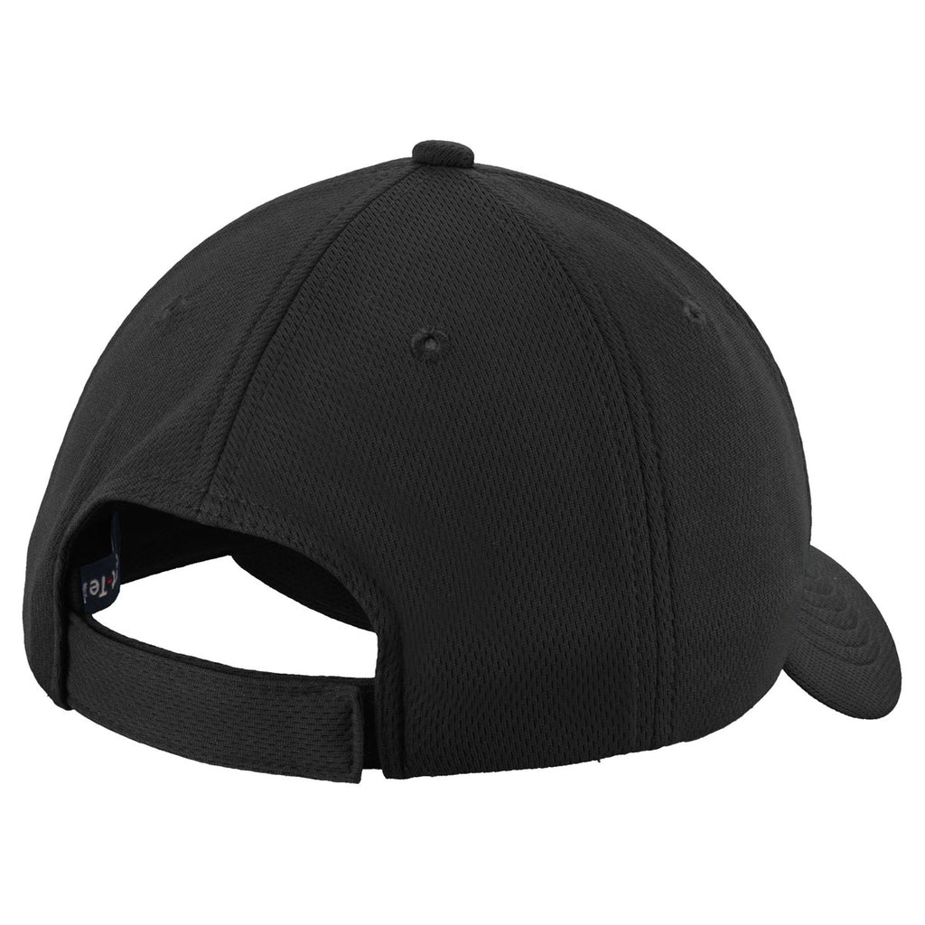 Sport-Tek Youth Black PosiCharge RacerMesh Cap