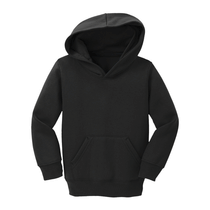 Port & Company Toddler Jet Black Core Fleece Pullover Hooded Sweatshirt