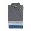 48-Hour Zusa Men's Summer Sky Heather Stripe Polo