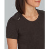 Zusa Women's Black Heather Peachy Tee