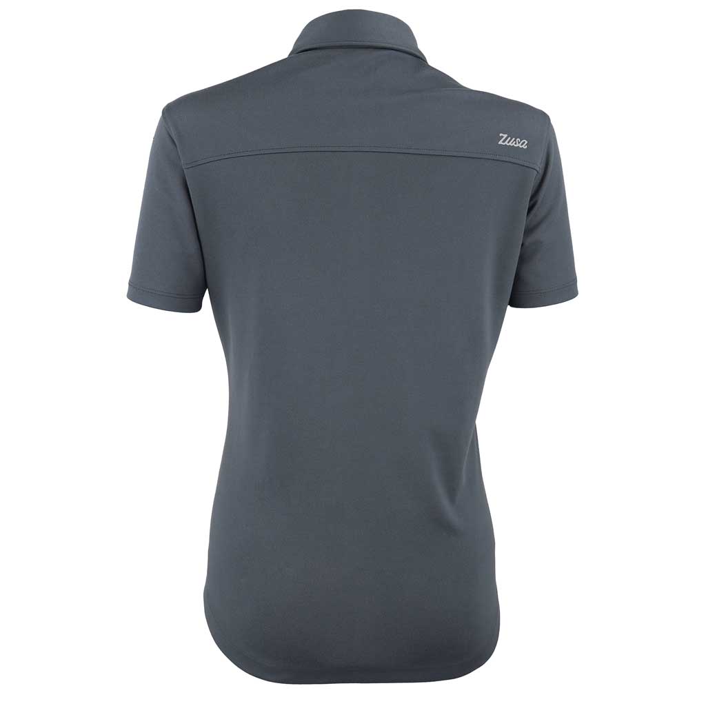 Zusa 3 Day Women's Charcoal Everyday Pique Polo