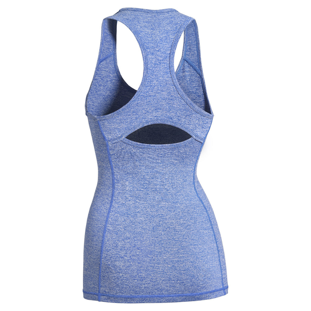 Expert Women's Royal Heather Eyelet Racerback Tank