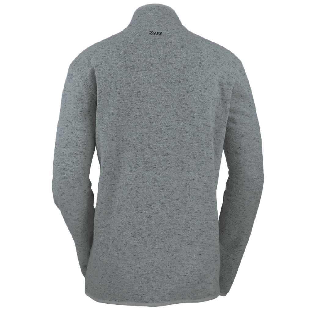 48-Hour Zusa Men's Sage-Grey Heather Chilly Fleece Quarter Zip