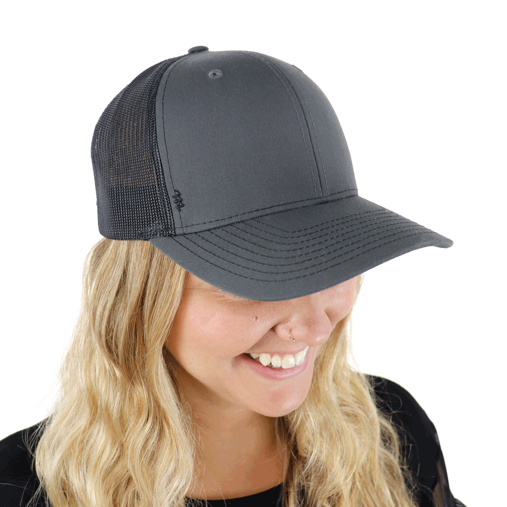 Zusa Charcoal/Black Open Road Trucker Cap