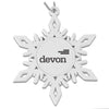 Zing White Finish Snowflake Ornament