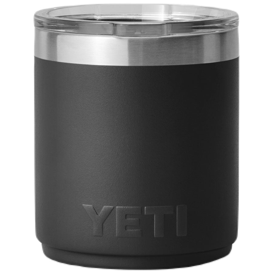 YETI Black Rambler 10 oz Stackable Lowball