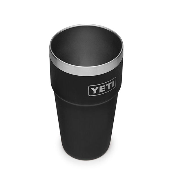 YETI Black Rambler 16 oz Stackable Pint